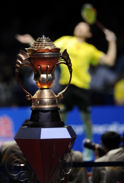 图文苏迪曼杯半决赛中国对阵韩国奖杯的背景