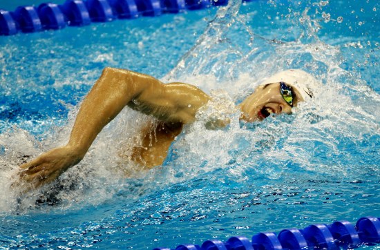 (世游赛)(10)游泳——男子4x200米自由泳决赛:中国队获得季军7月29日