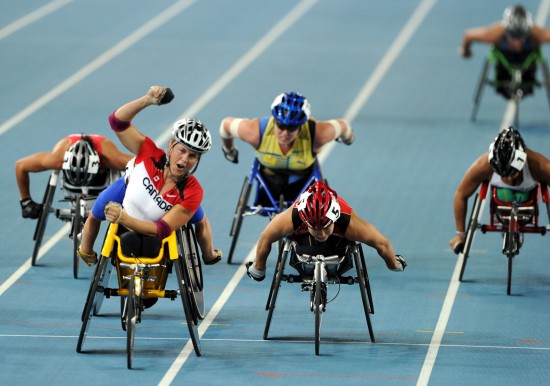 残奥会 轮椅竞速图片