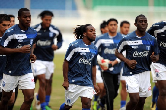 图文洪都拉斯队进行赛前训练