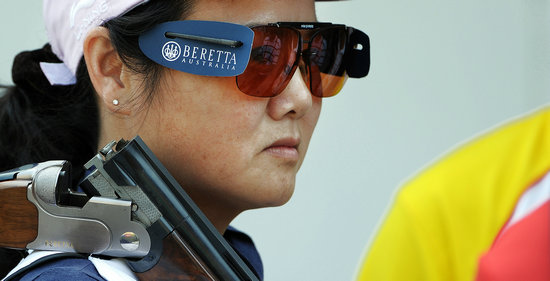 广州,2010亚运会射击女子双向飞碟,中国选手"老枪"张山出战
